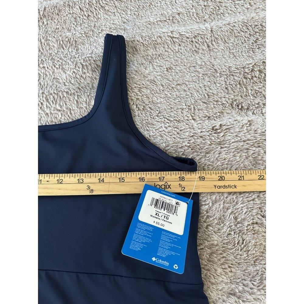 Columbia Navy Sleeveless Scoop Neck Freezer Women's Dress - Picture 14 of 16